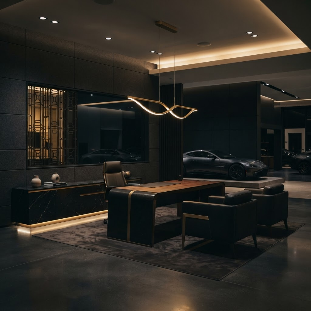 Premium consultation lounge at Riveran Group Motors
